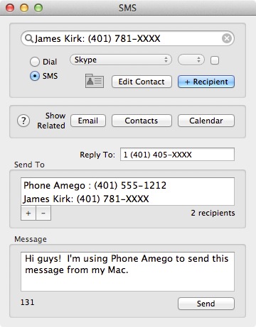 send sms from mac without iphone